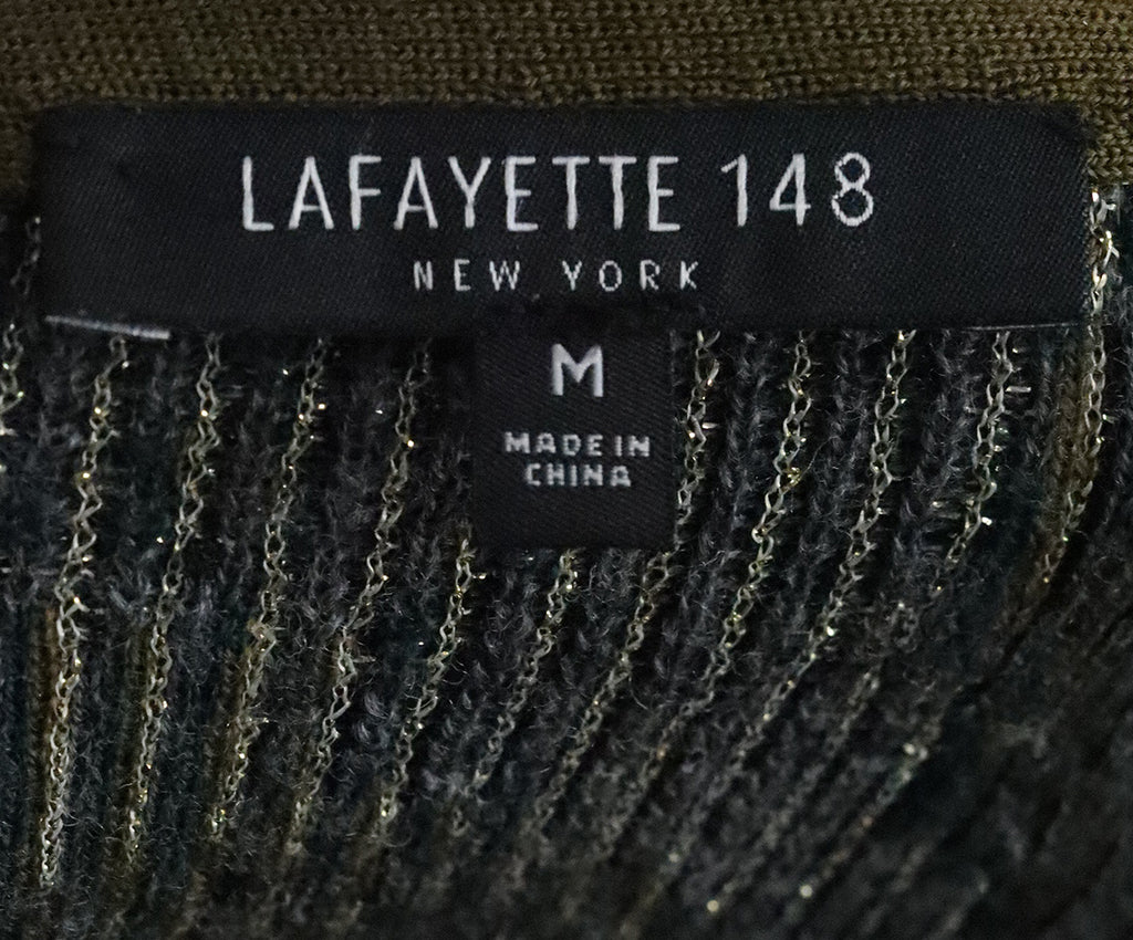 Lafayette Black Paisley Wool Sweater 3