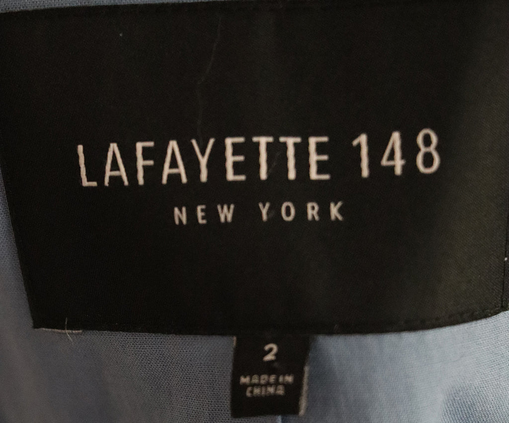 Lafayette Blue Cotton Blazer 3