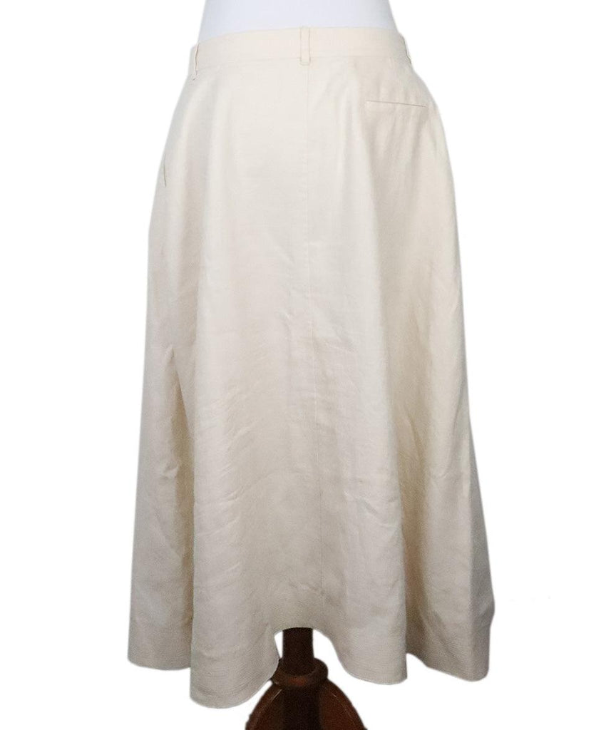 Lafayette Cream Linen Skirt 2