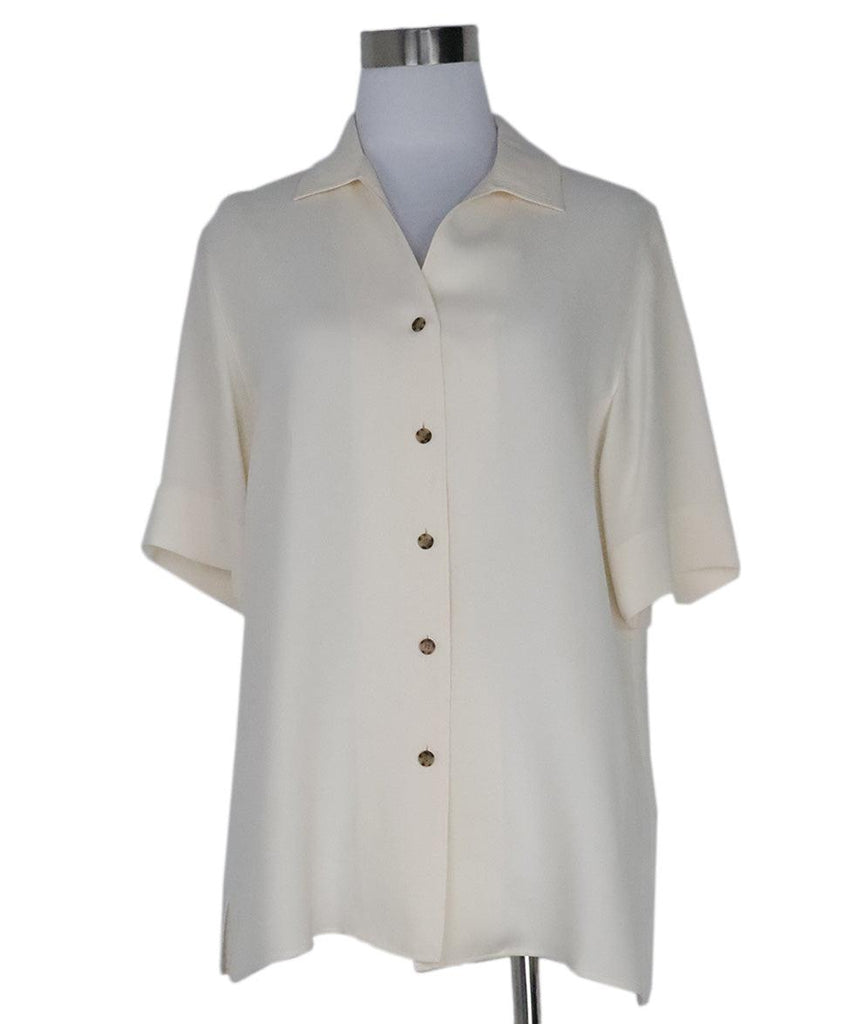 Lafayette Ivory Silk Blouse sz 6 - Michael's Consignment NYC