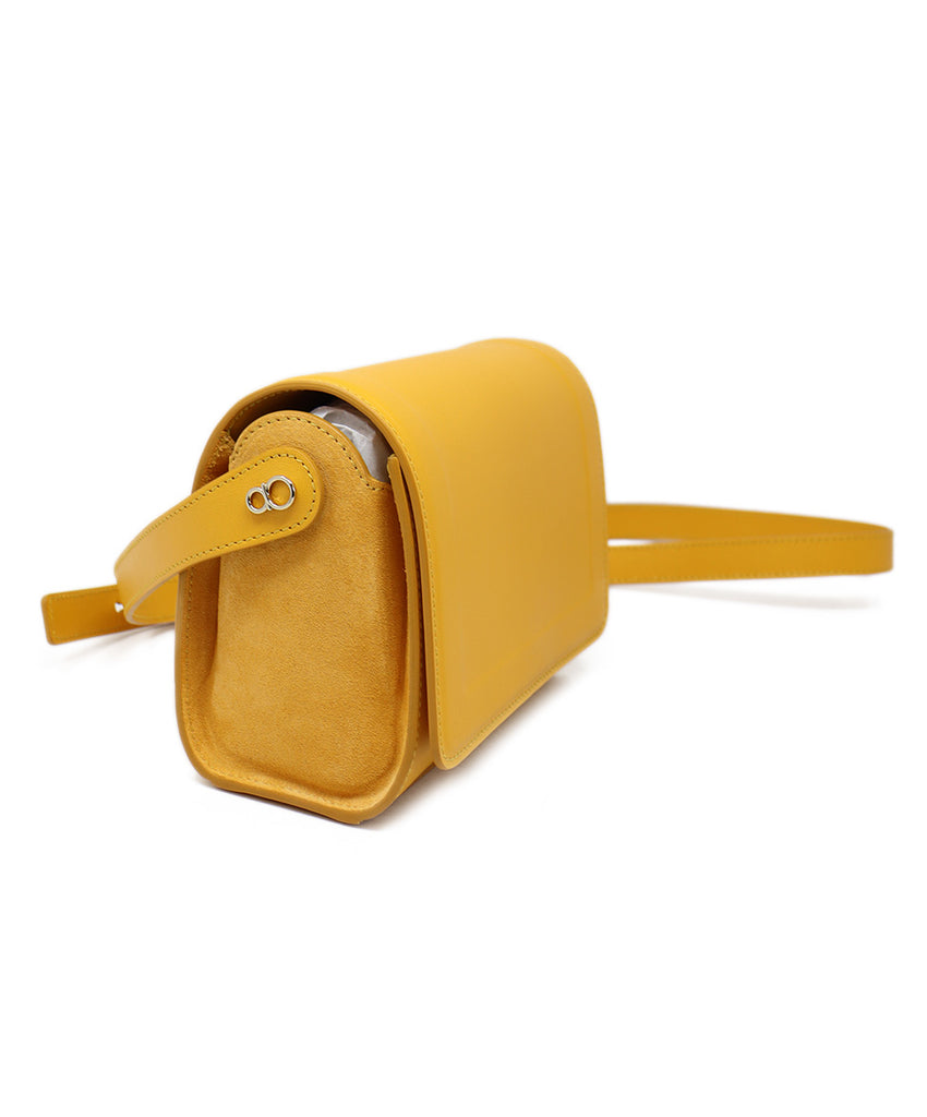 Lafayette Yellow Leather Icon Saddle Bag 1