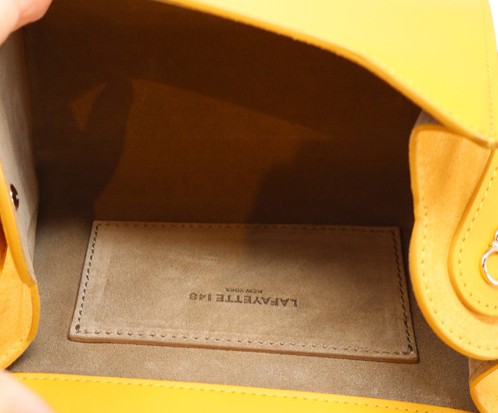 Lafayette Yellow Leather Icon Saddle Bag 5