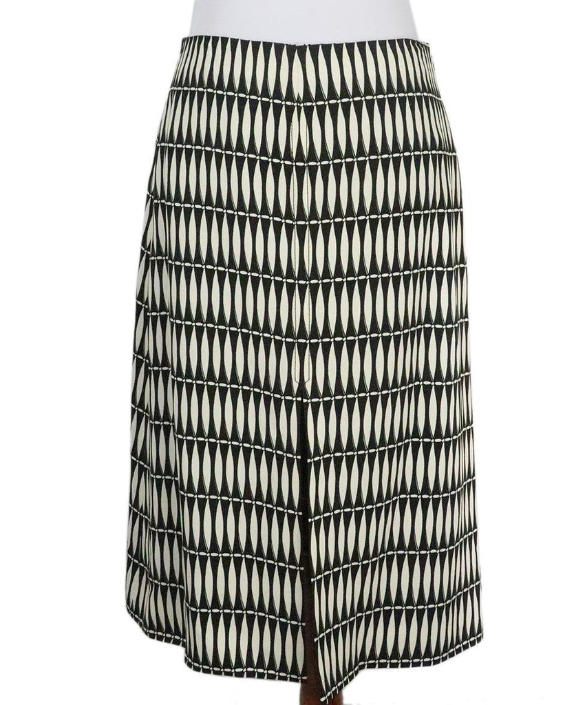 Lanvin Black & White Print Skirt sz 10 - Michael's Consignment NYC