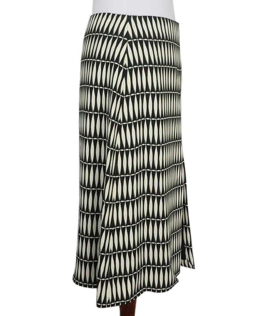 Lanvin Black & White Print Skirt sz 10 - Michael's Consignment NYC