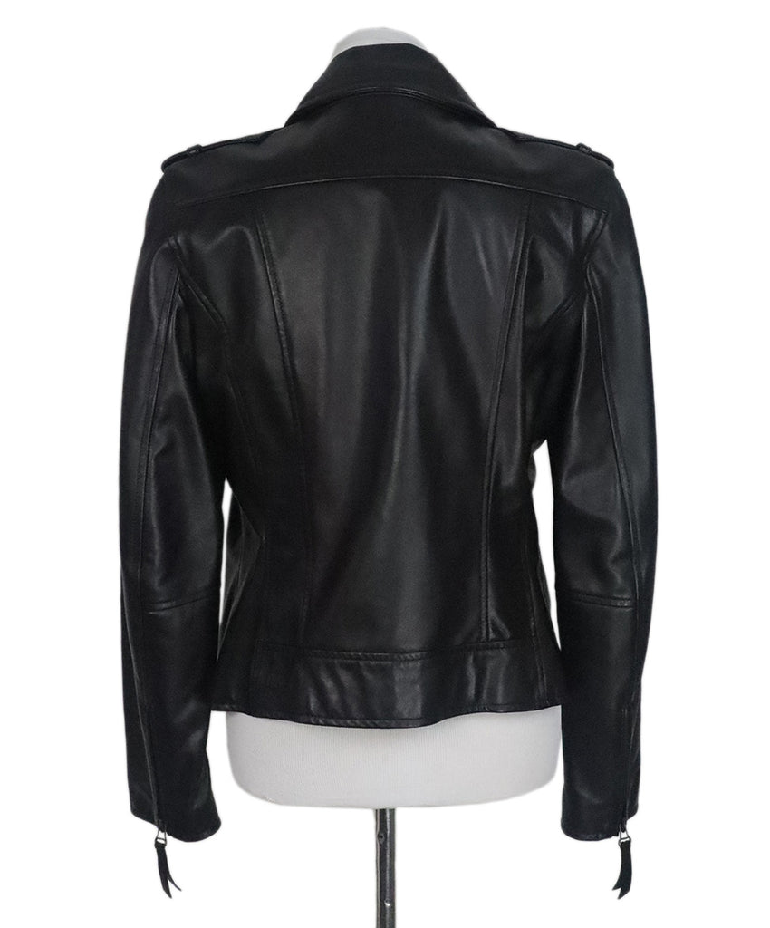 Lanvin Black Leather Motorcycle Jacket 2