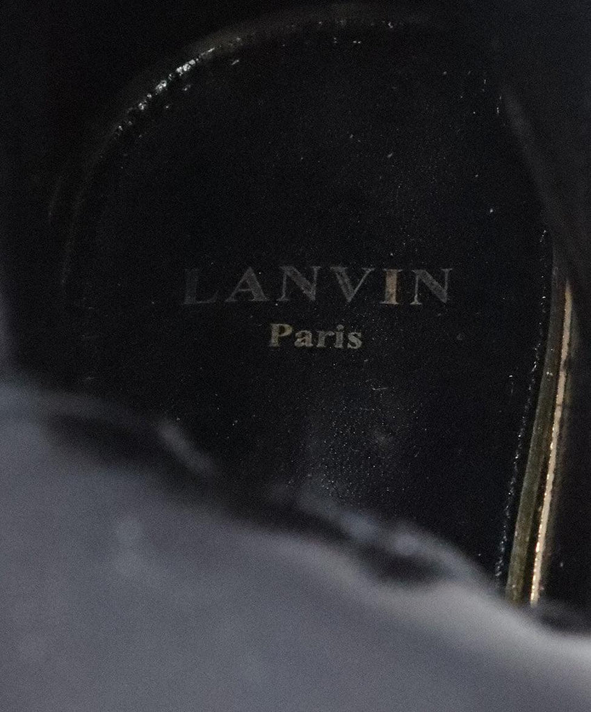 Lanvin Black Snake Skin Booties sz 8.5 - Michael's Consignment NYC