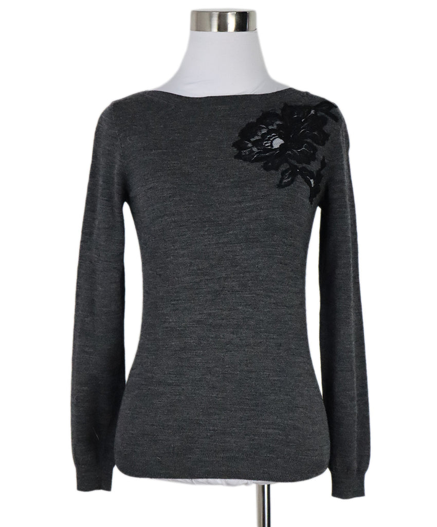 Lanvin Charcoal Wool Sweater 