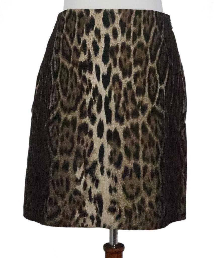Lanvin Leopard Print Skirt 