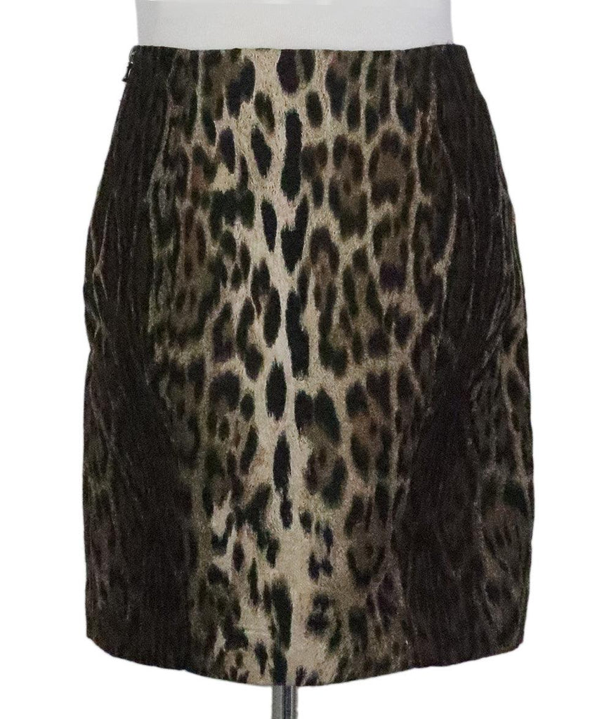 Lanvin Leopard Print Skirt sz 8 - Michael's Consignment NYC