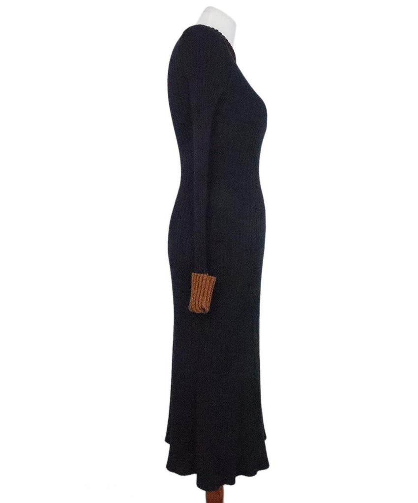 Lanvin Navy & Multicolor Wool Dress sz 4 - Michael's Consignment NYC