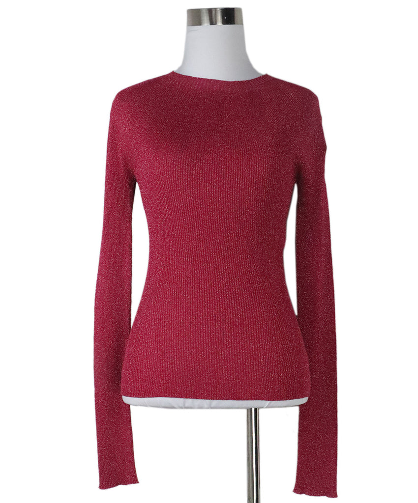 Lanvin Metallic Pink Sweater 