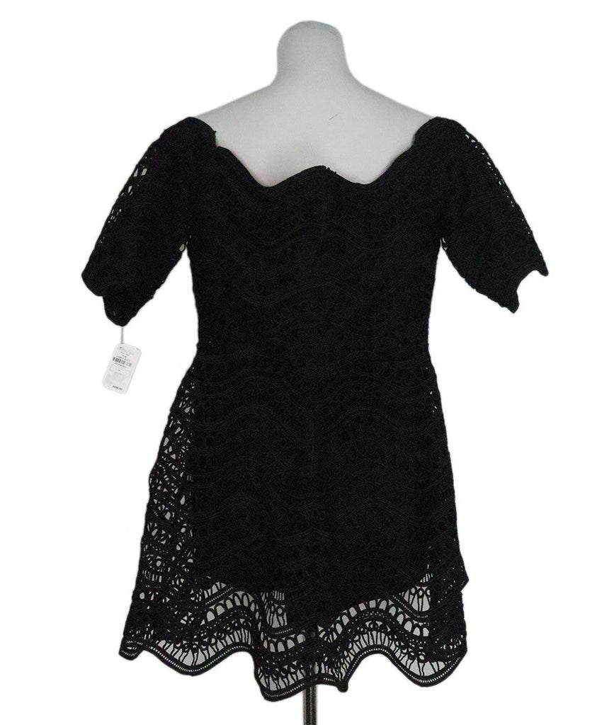 Lela Rose Black Lace Embroidery Top sz 14 - Michael's Consignment NYC