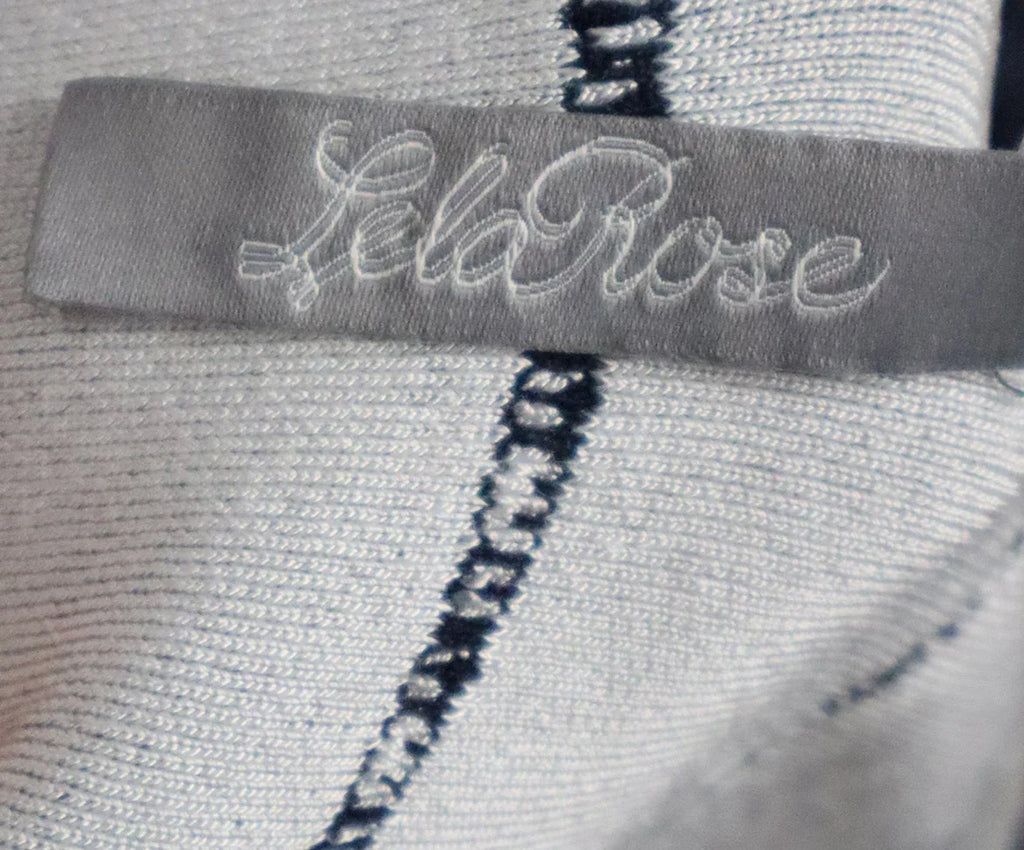 Lela Rose Navy & White Spandex Dress sz 2 - Michael's Consignment NYC