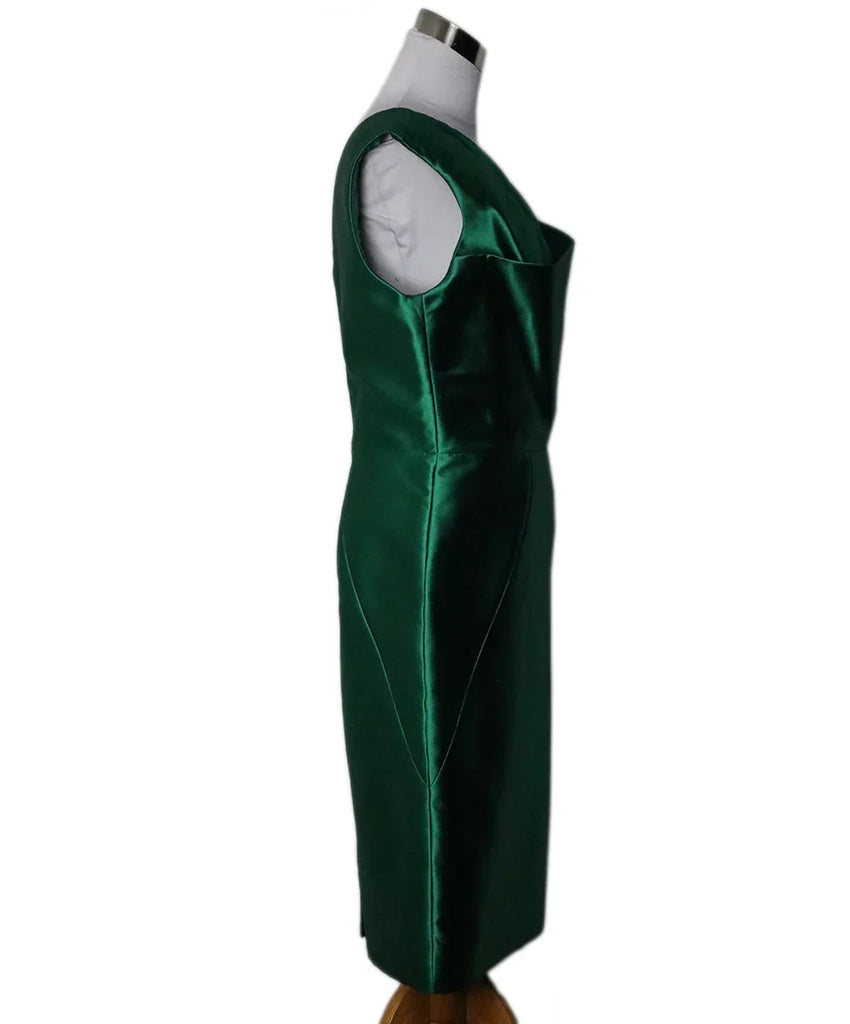 Lela Rose Green Silk Dress sz 10 l Michael's Luxury Consignment – Michael's  Consignment NYC