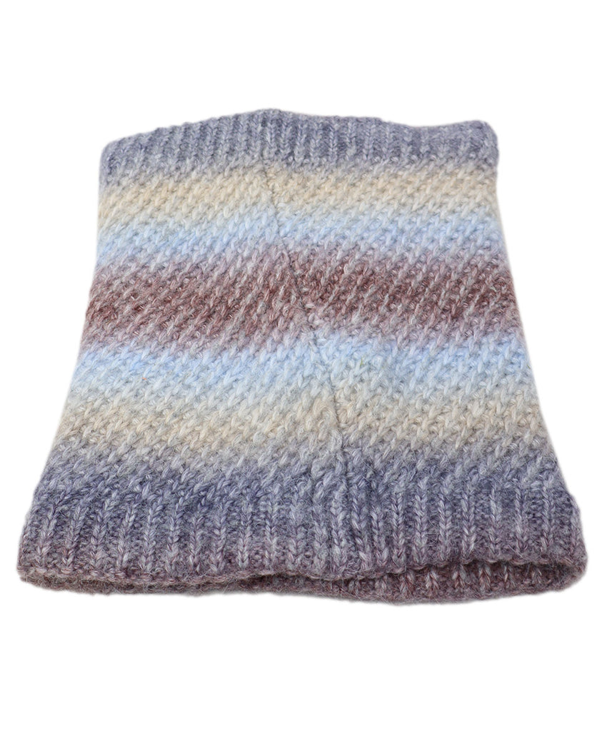 Lilac Blue & Pink Wool & Fleece Dickie 1