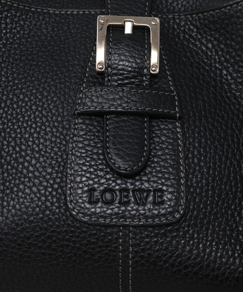 Loewe Black Grained Leather Handbag 6
