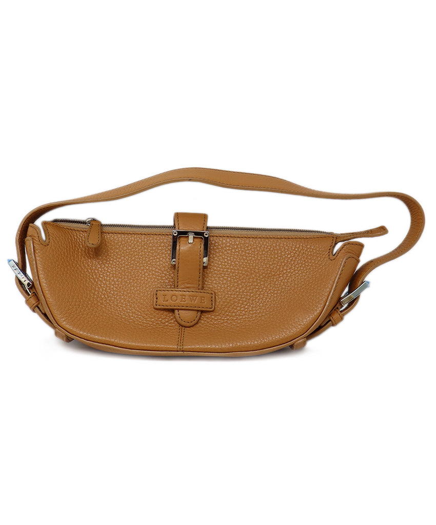 Loewe Tan Leather Shoulder Bag 