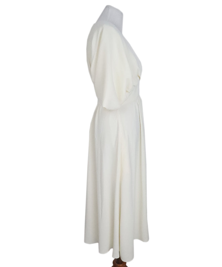 Ivory Polyester Long Dress 1