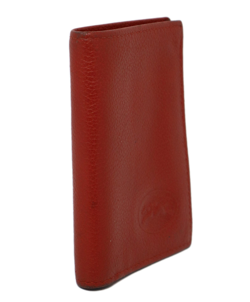 Longchamp Red Leather Card Case 1