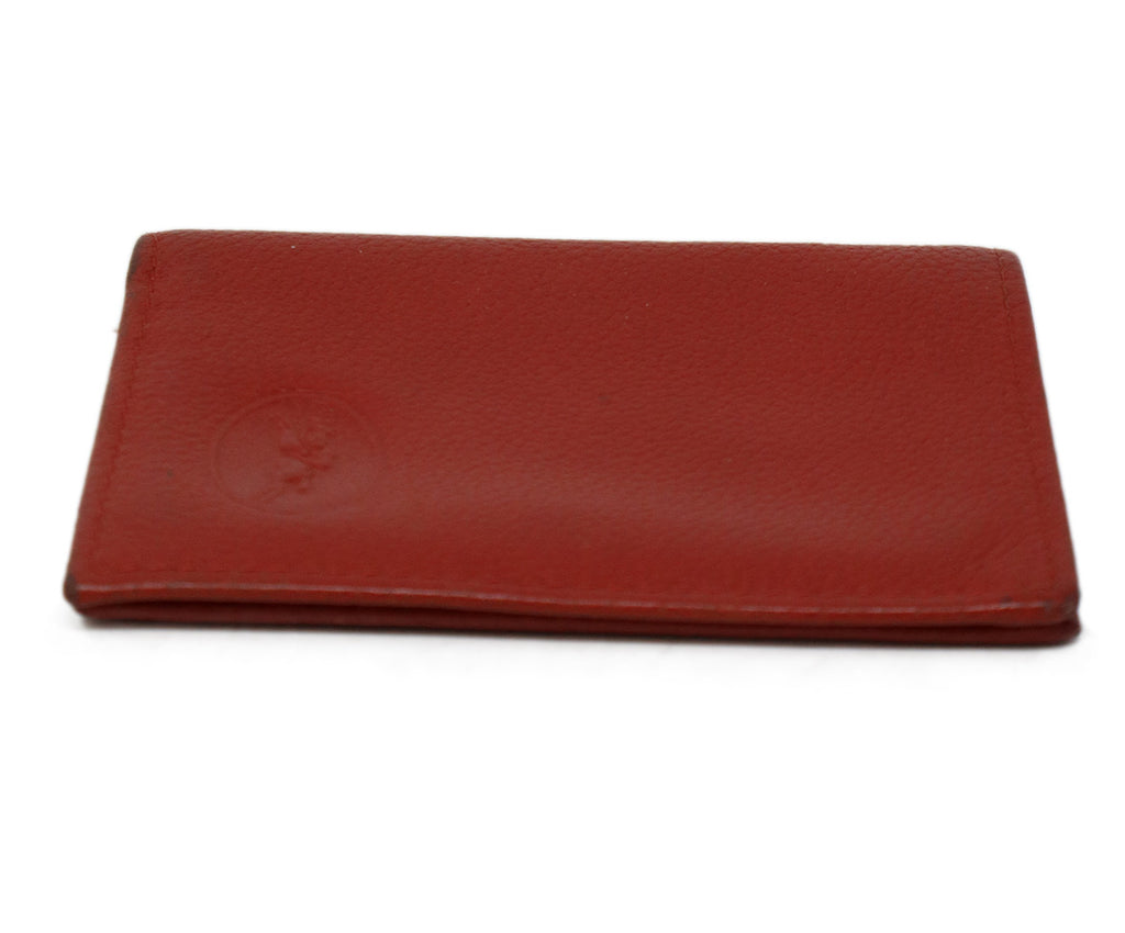 Longchamp Red Leather Card Case 3