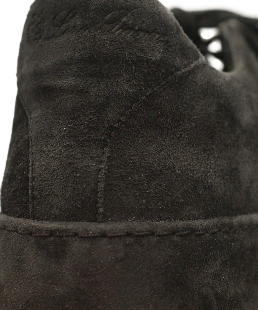 Loro Piana Charcoal Suede Sneakers sz 7 - Michael's Consignment NYC