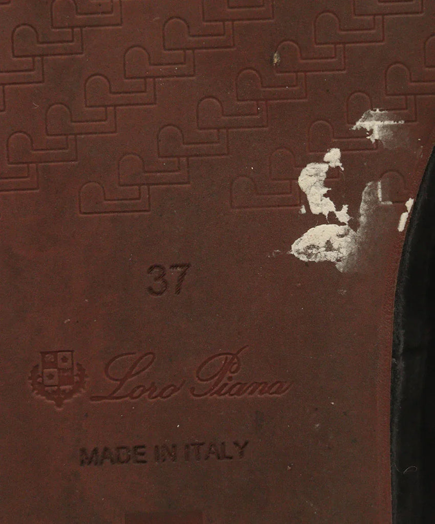 Loro Piana Charcoal Suede Sneakers sz 7 - Michael's Consignment NYC