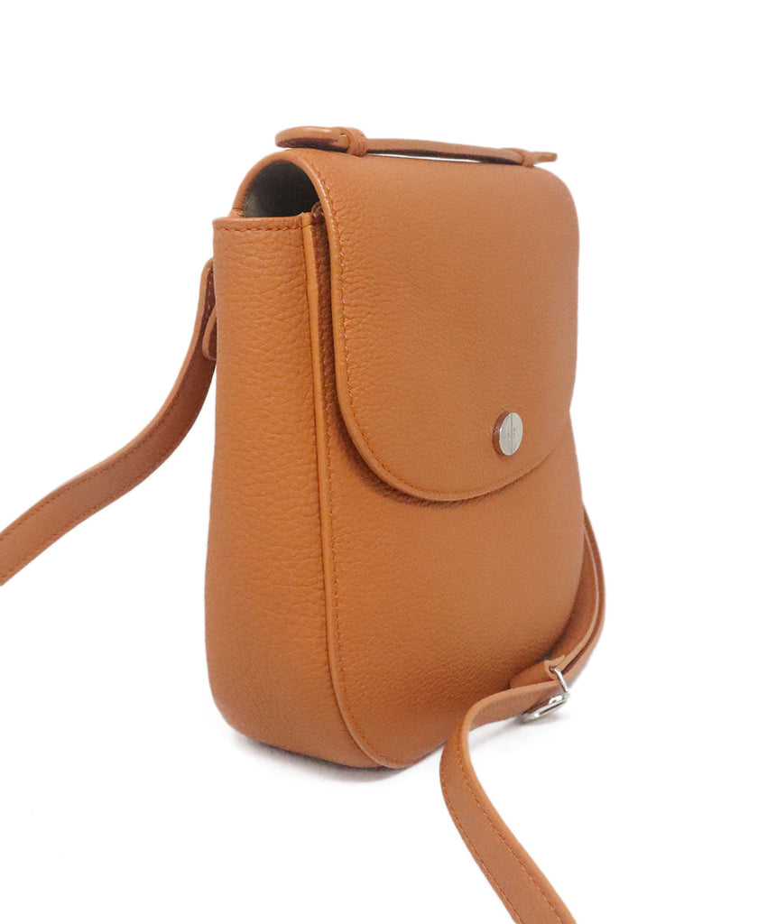 Loro Piana Orange Leather Little Saddle Odessa Bag 1
