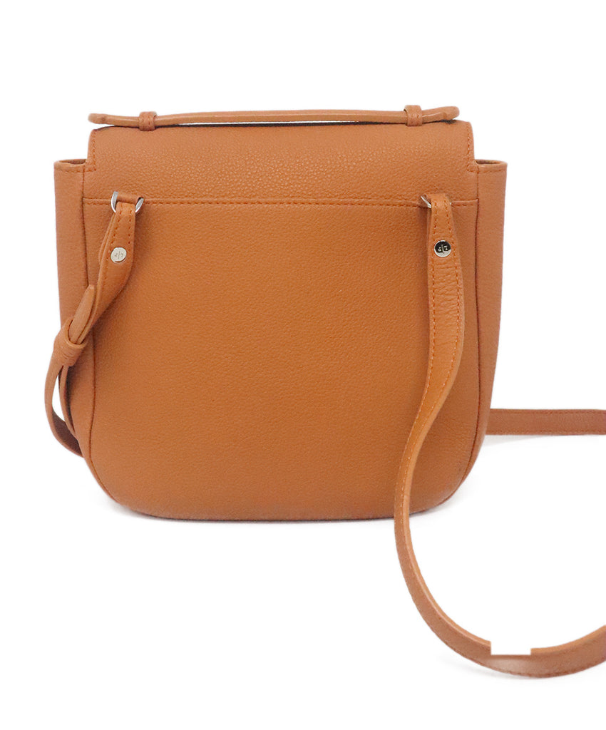 Loro Piana Orange Leather Little Saddle Odessa Bag 2