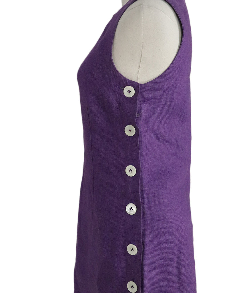 Loro Piana Purple Linen Dress 5