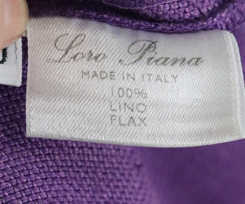 Loro Piana Purple Linen Dress 4