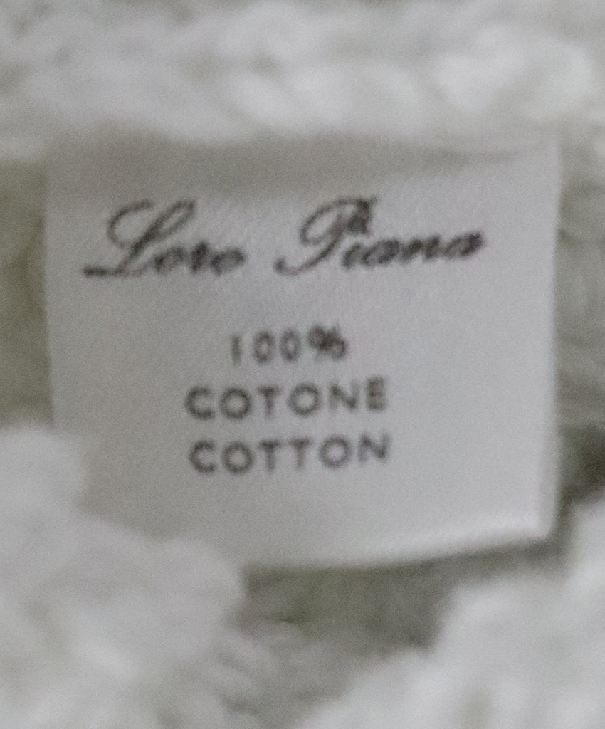 Loro Piana White Cotton Knit Sweater 4