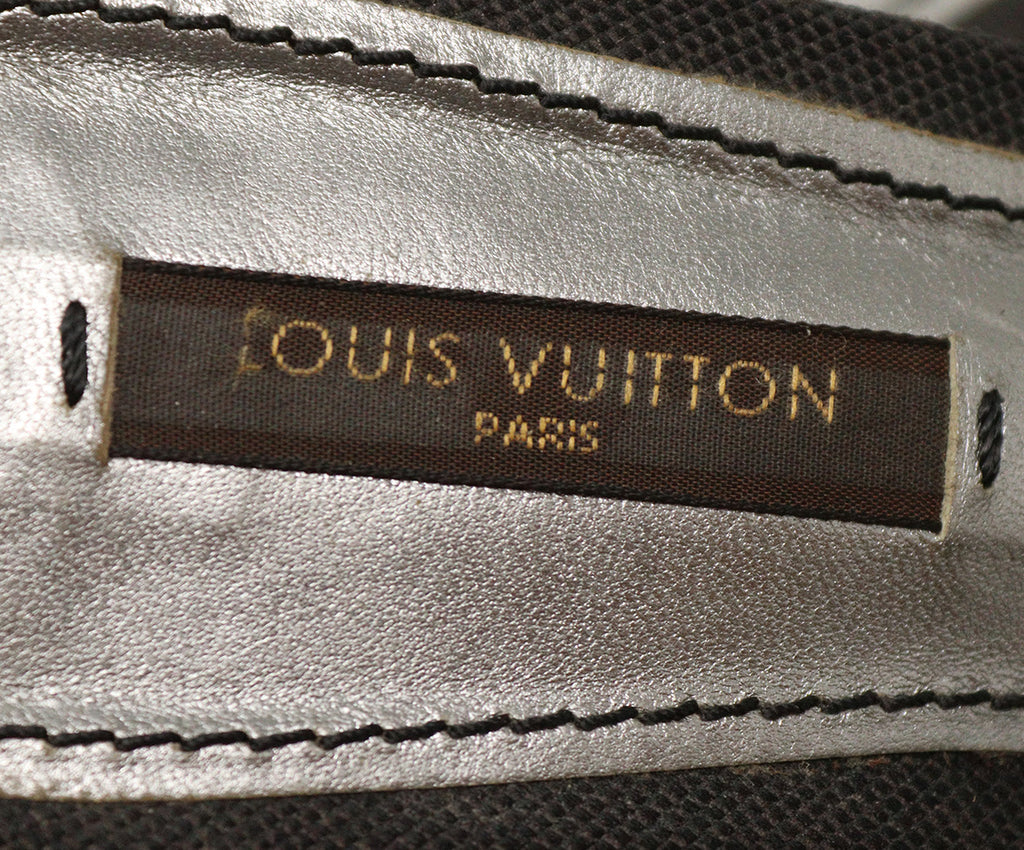 Louis Vuitton Black Canvas Slides 4