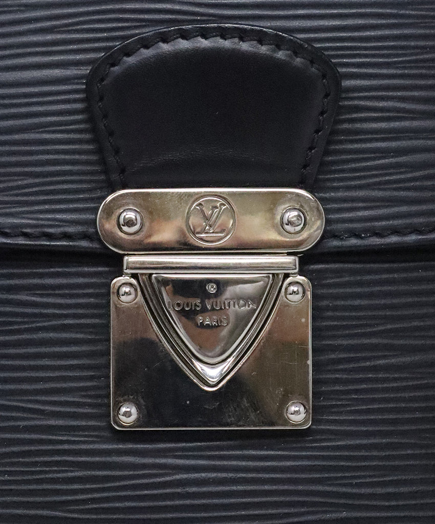 Louis Vuitton Black Epi Leather Segur PM Satchel 7