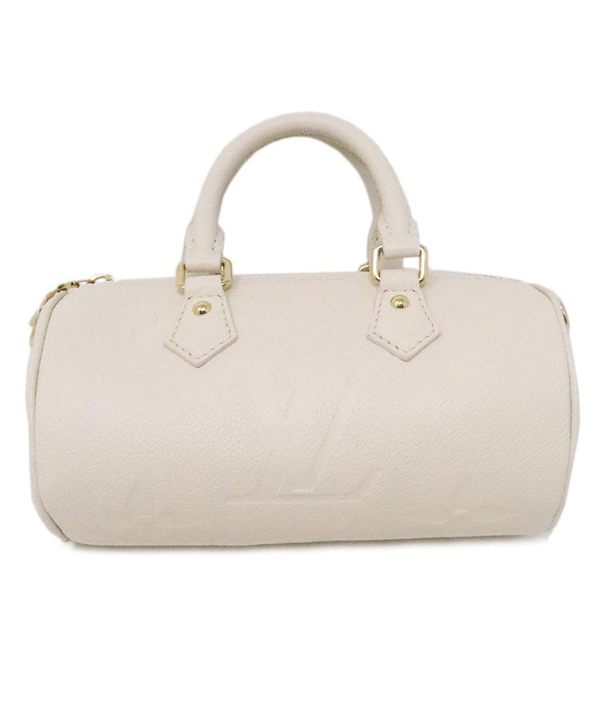 Louis Vuitton Cream Leather Empreinte Papillon BB Bag 