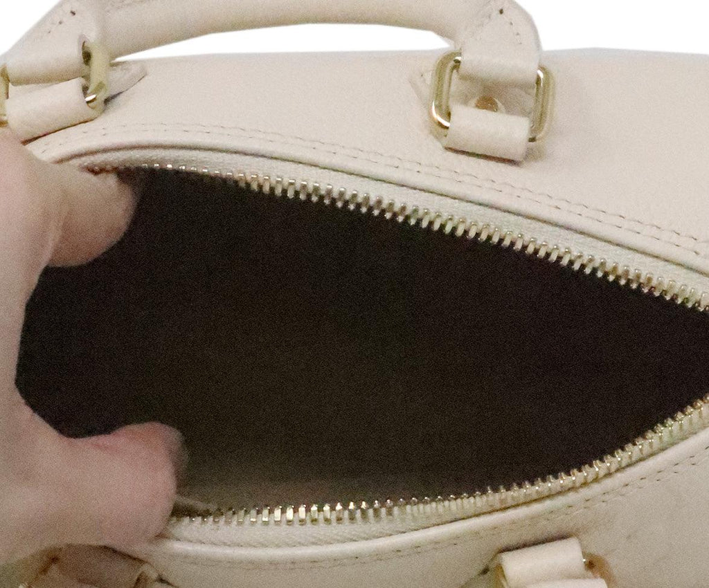 Louis Vuitton Cream Leather Empreinte Papillon BB Bag - Michael's Consignment NYC