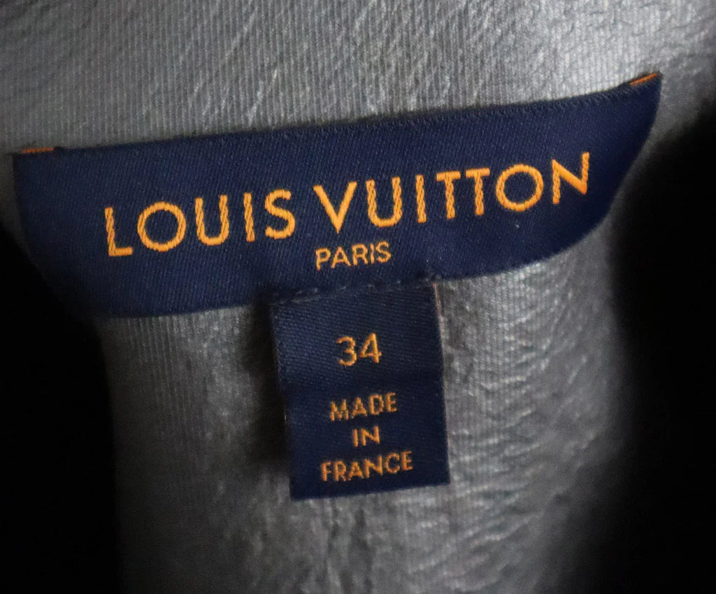 Louis Vuitton Green Tweed & Red Leather Trim Coat sz 0 - Michael's Consignment NYC