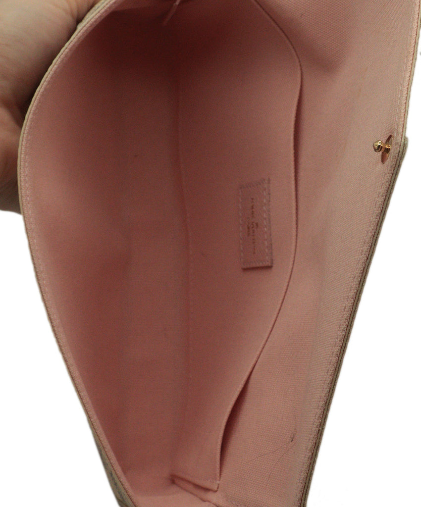 Louis Vuitton Ivory & Grey Azur Damier Felicie Crossbody 12