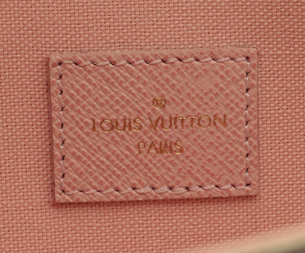 Louis Vuitton Ivory & Grey Azur Damier Felicie Crossbody 13