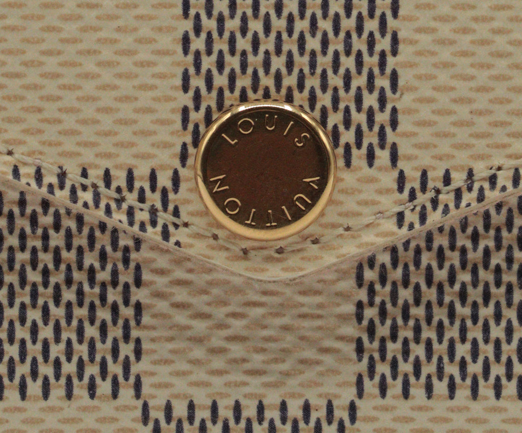 Louis Vuitton Ivory & Grey Azur Damier Felicie Crossbody 18