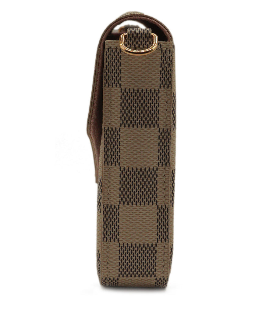 Louis Vuitton Ivory & Grey Azur Damier Felicie Crossbody 3