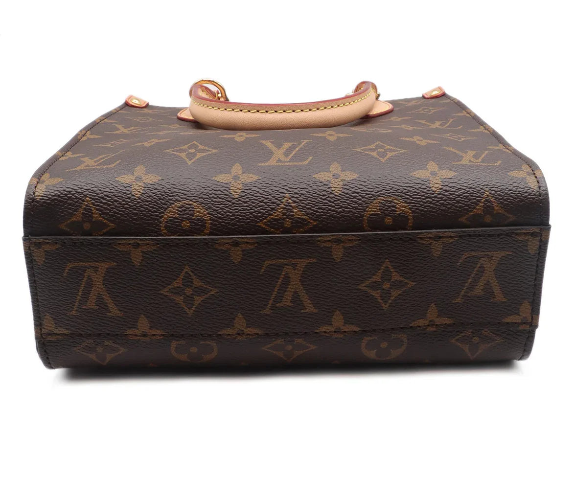 Louis Vuitton Tan Monogram Leather Tote l Michael display picture 2