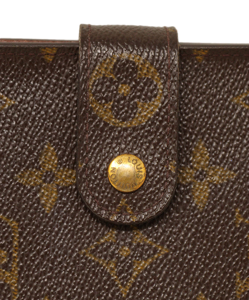 Louis Vuitton Brown Monogram Leather Wallet 9