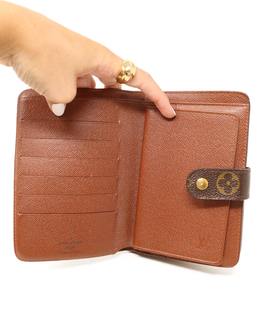 Louis Vuitton Brown Monogram Leather Wallet 6