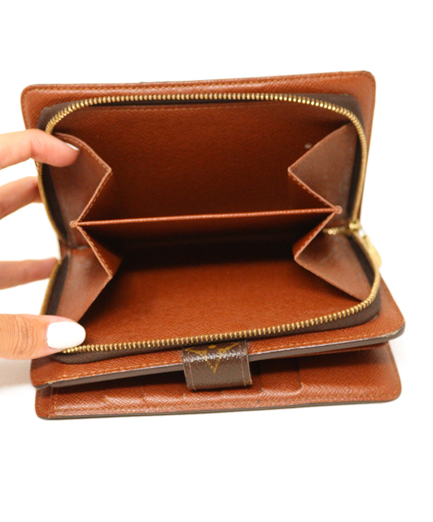 Louis Vuitton Brown Monogram Leather Wallet 5