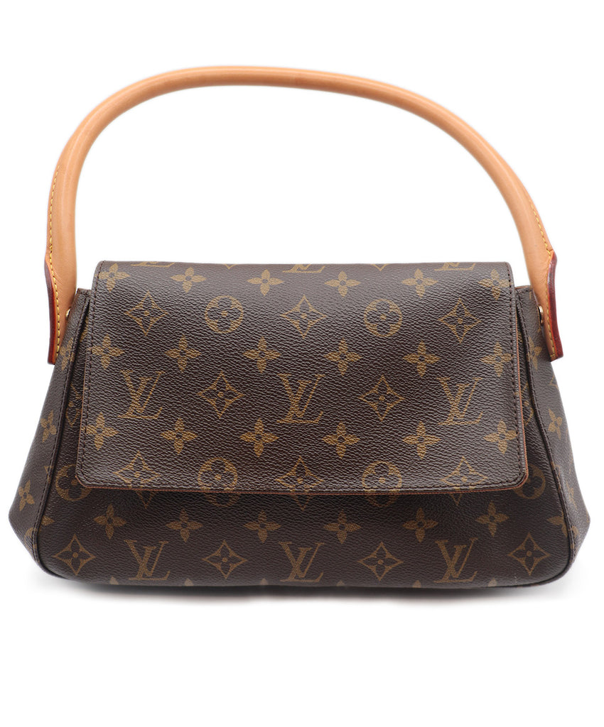 Louis Vuitton Brown Leather Looping Flap Bag 