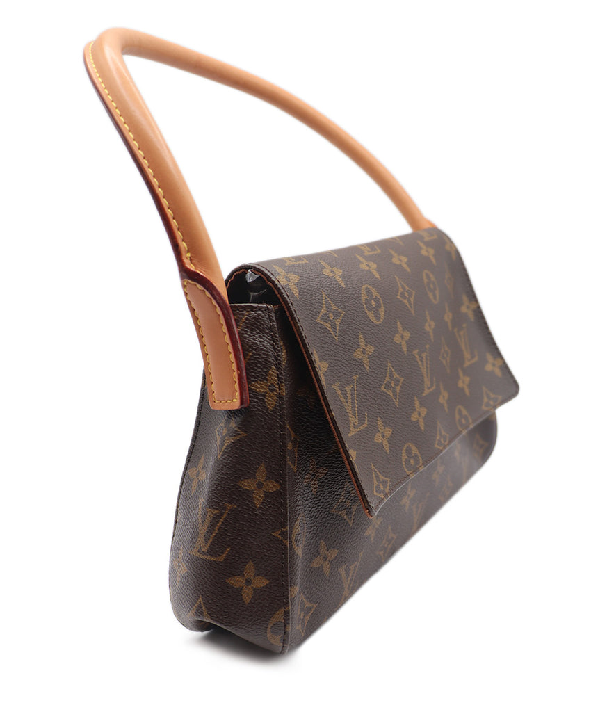 Louis Vuitton Brown Leather Looping Flap Bag 1