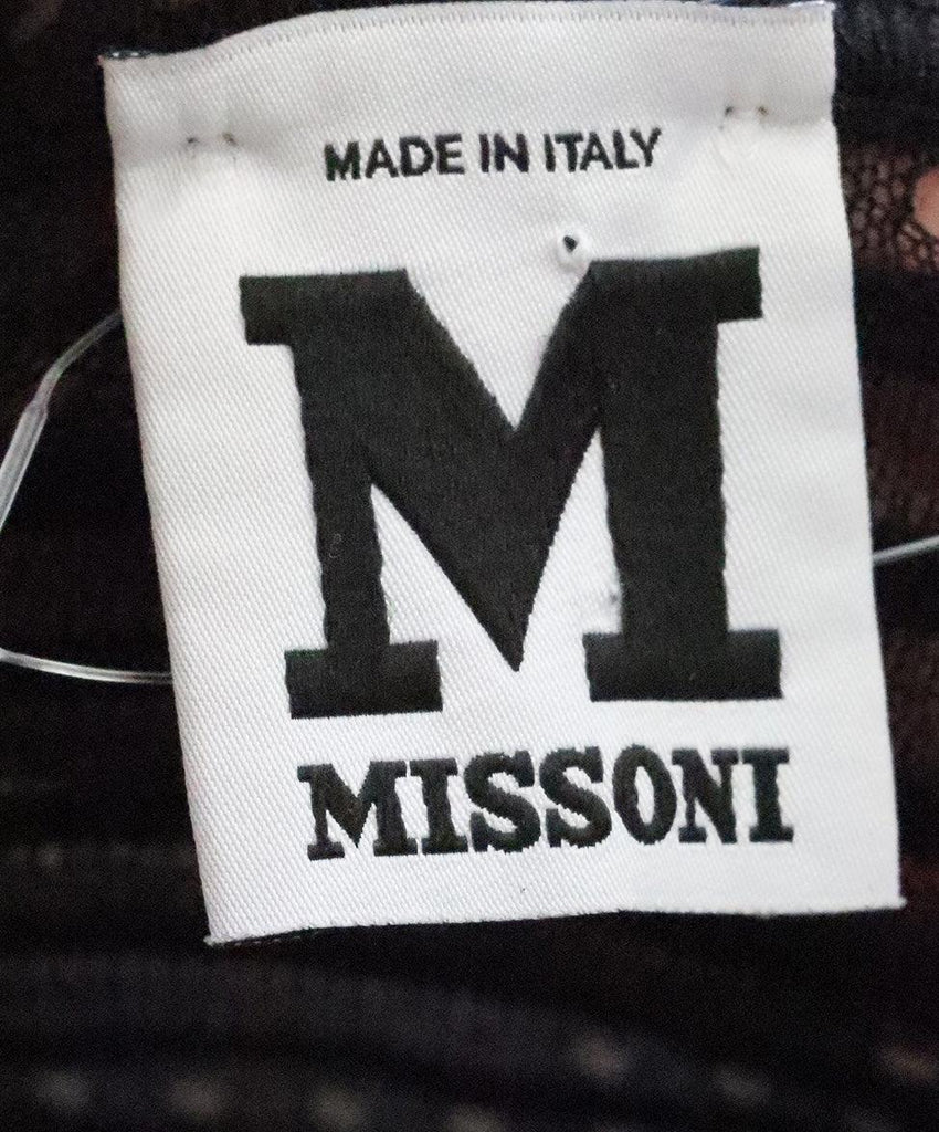 M Missoni Black Knit Longsleeve Dress sz 6 - Michael's Consignment NYC