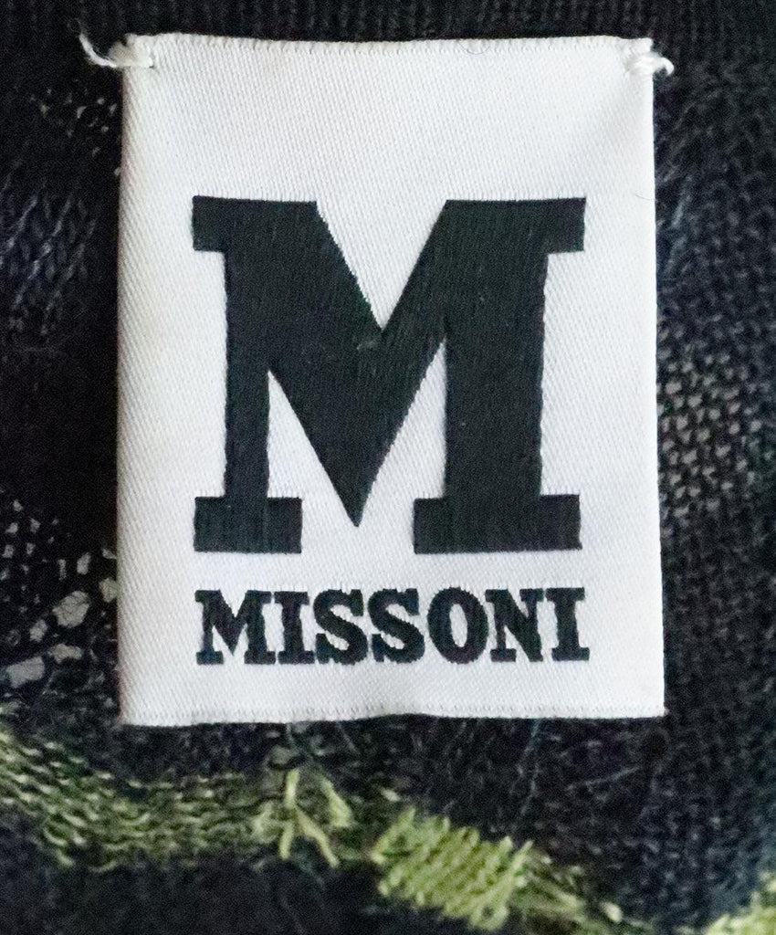 M Missoni Black & Green Knit Dress sz 6 - Michael's Consignment NYC