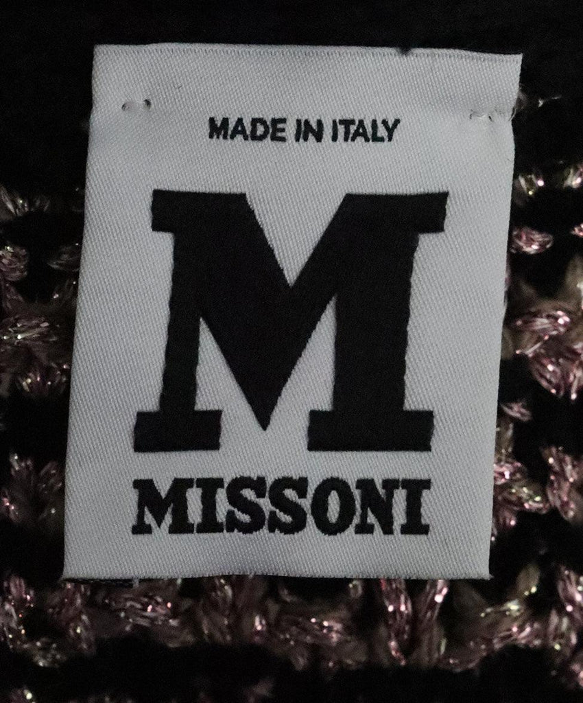 M Missoni Black & Pink Fringe Knit Jacket 3