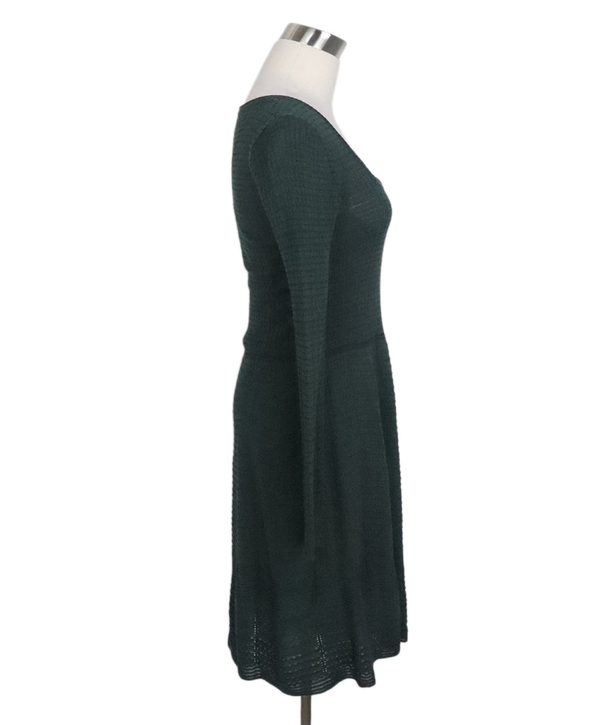 M Missoni Dark Green Knit Dress 1